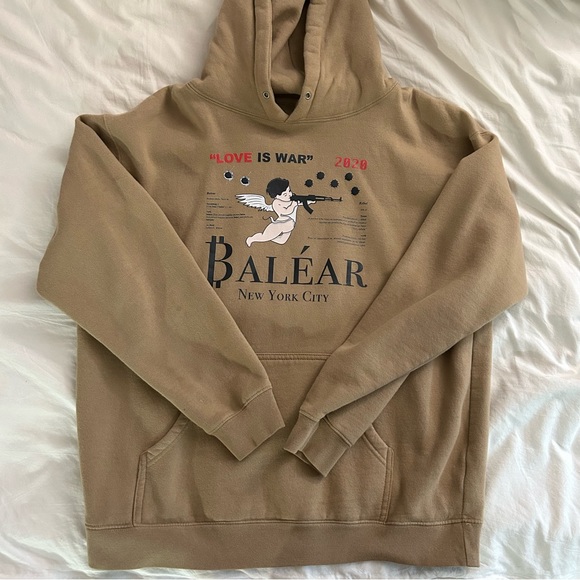Cherub hoodie in camel - Picture 1 of 3